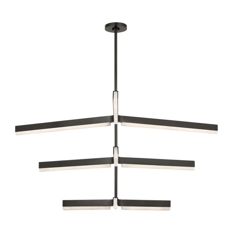 Linea 56 Three Tier Chandelier Bronze