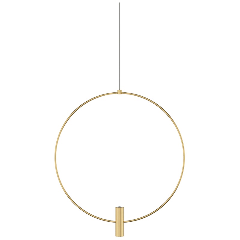 Mini Layla 18 Pendant MonoPoint Hand Rubbed Antique Brass