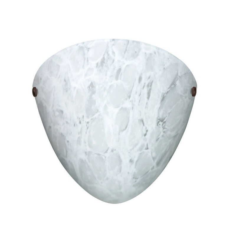 One Light Wall Sconce from the Kailee Collection in Bronze Finish by Besa