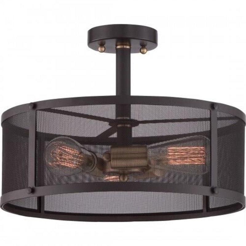 Quoizel UST1716WT Union Station Semi flush western bronze Semi-Flush Mount