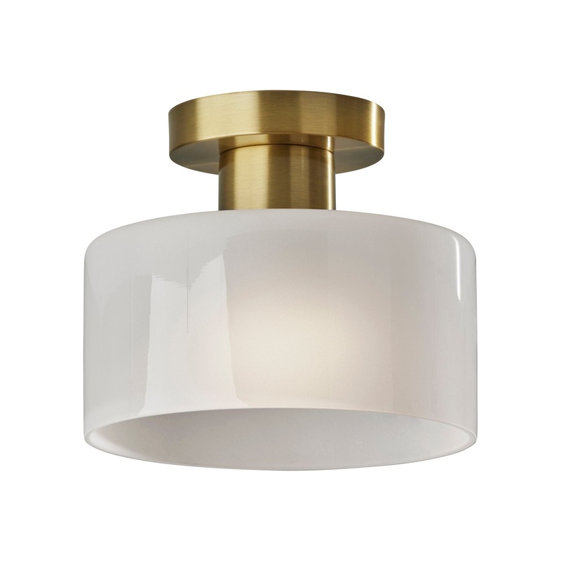 Rhodes Flush Mount Antique Brass