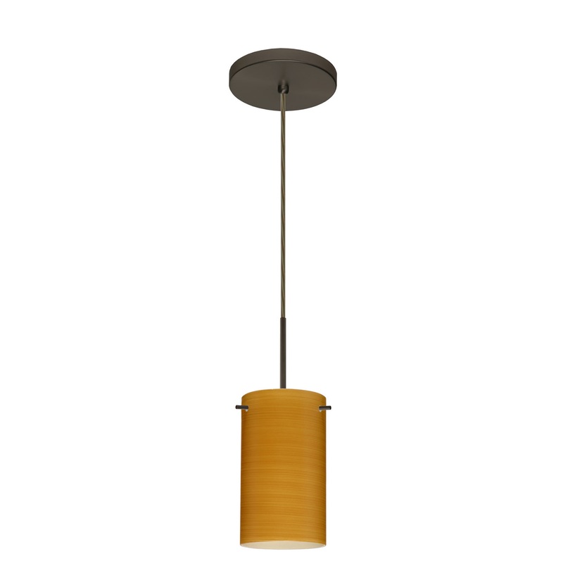 Besa 1BT-4404OK-LED-BR Stilo One Light Pendant Bronze