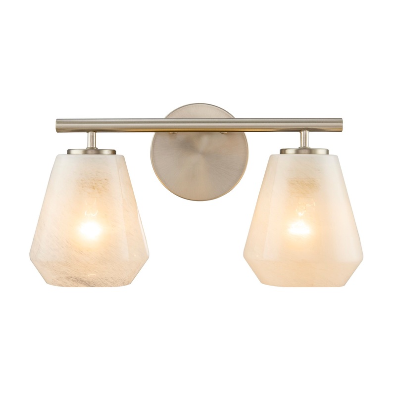 Brooke Bathroom Vanity – Brushed Nickel / 2-Light