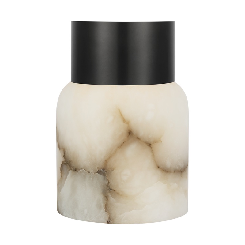 Caspe Alabaster 7 Rechargeable Table Lamp Bronze