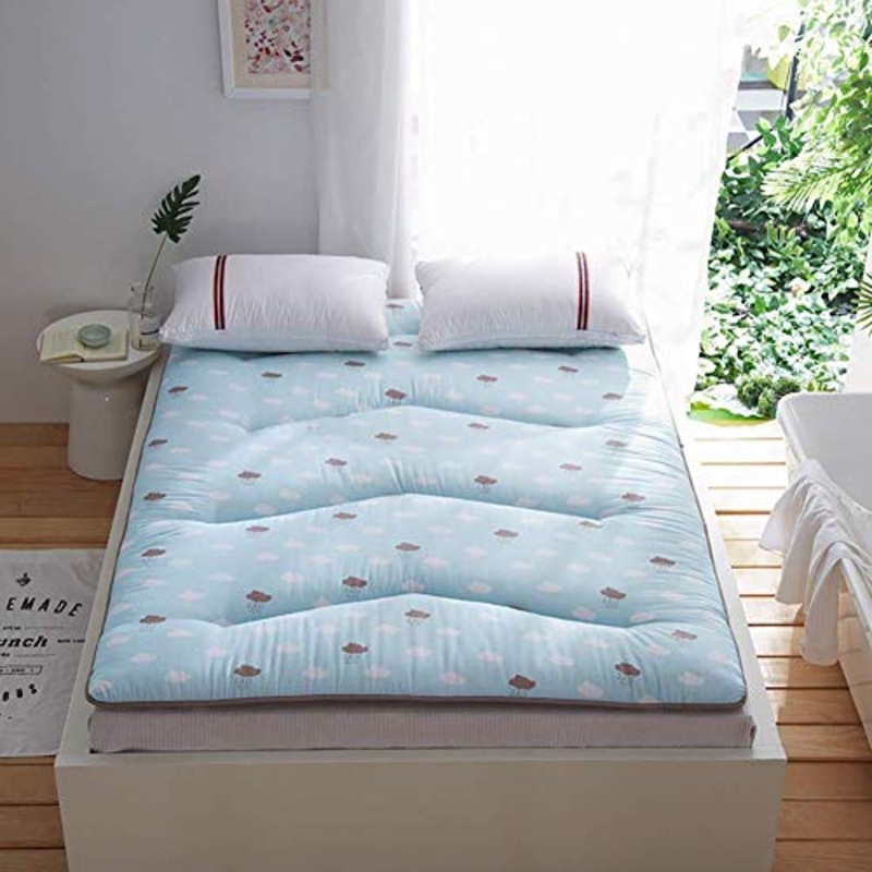 Futon giapponese materasso Tatami, albero di Natale per i bambini materasso, Tappetino pieghevole letto portatile materassino da campeggio bambini Sleeping Pad Piano Lounger Divano Letto,D,180* 200cm