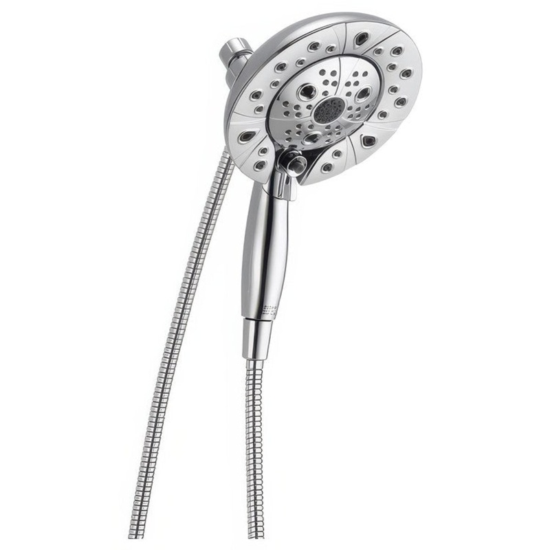 Handshower/Showerhead Combination Universal Lumicoat Chrome In2ition 5 Setting Two in One H2OKinetic