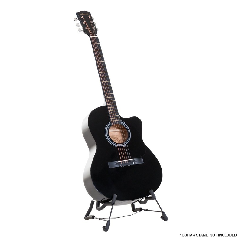 Karrera Acoustic Cutaway 40in Guitar – Black