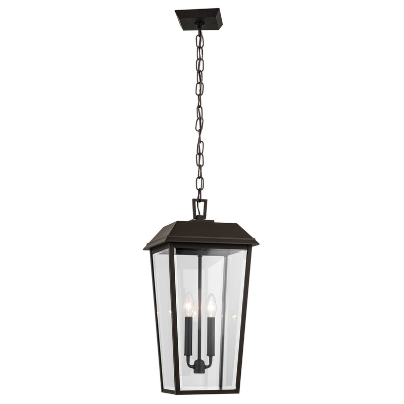Kichler 59122OZ Two Light Outdoor Pendant, Olde Bronze