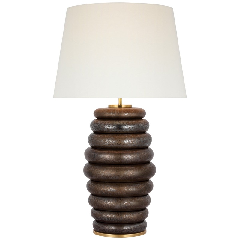 LED Table Lamp from the Phoebe Collection in Crystal Bronze Finish by Visual Comfort Signature