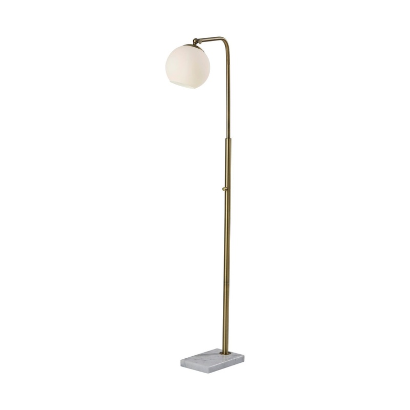 Remi Floor Lamp Antique Brass