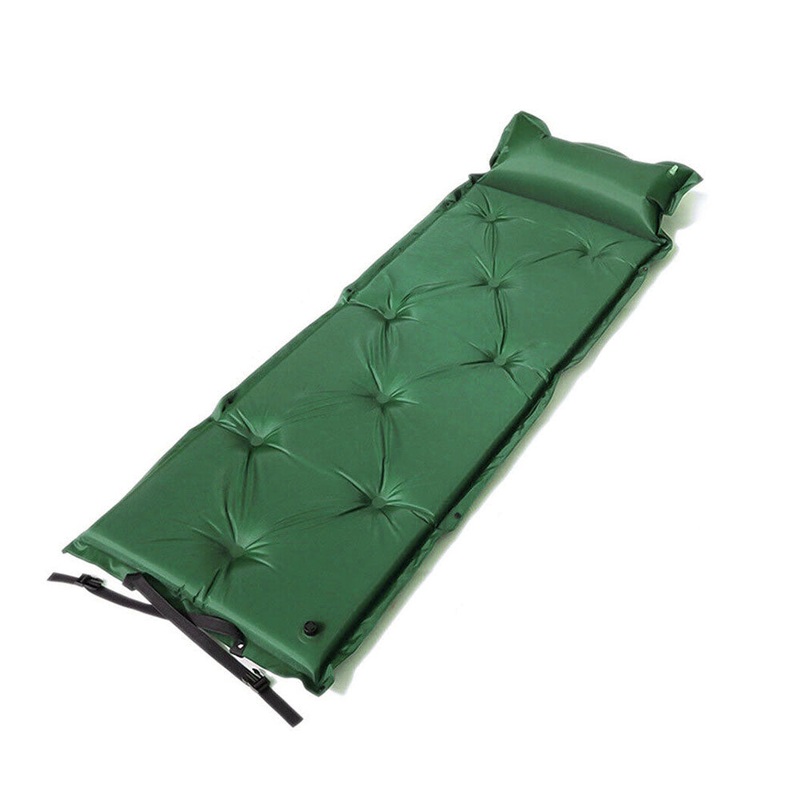 Self Inflating Mattress Camping Hiking Airbed Mat Sleeping with Pillow Bag Camp – green
