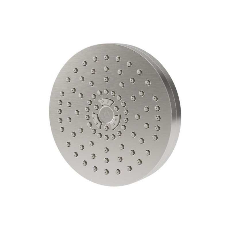 Showerhead HydroMersion 1 Functions Round Satin Nickel 6 Inch 2.0 Gallons per Minute Rubber Nozzles
