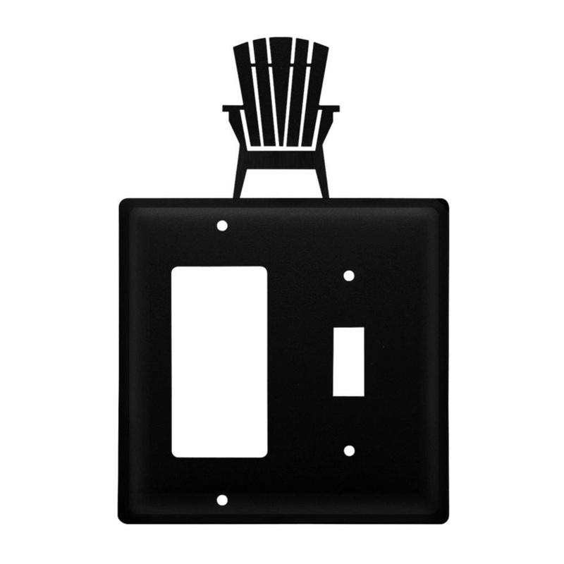 Village Wrought Iron EGS-119 Double Adirondack Single GFI and Switch Cover CUSTOM Product