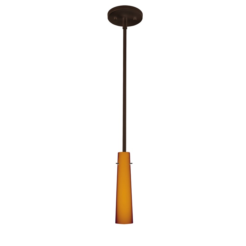 Besa 1TT-567480-HAL-BR Camino One Light Pendant Bronze