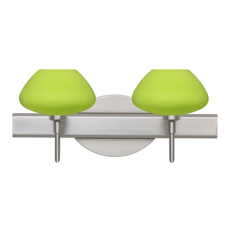 Besa 2SW-541035-SN Peri Two Light Wall Sconce Satin Nickel