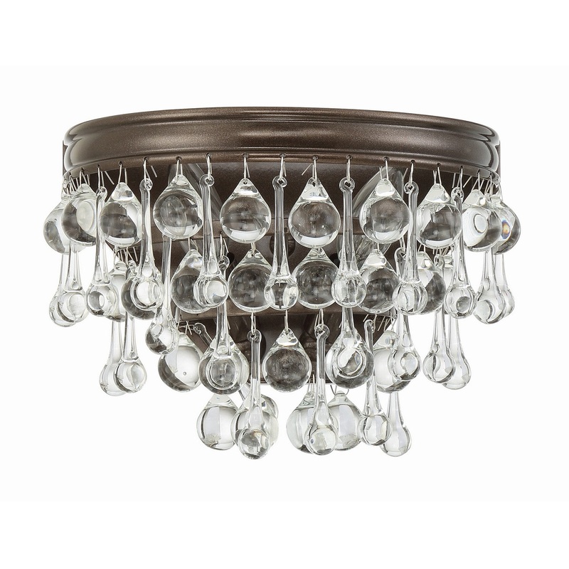 Crystorama 132-VZ Calypso Two Light Wall Sconce Vibrant Bronze