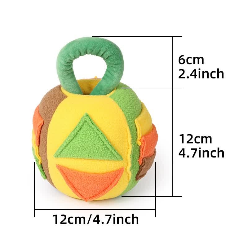 Interactive Dog Snuffle Ball Toy – Puzzle Treat Dispenser with Squeaker, green