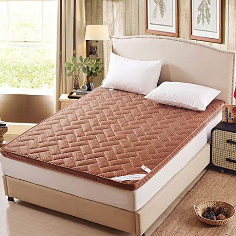 LJ Camera da Letto Tatami Materasso Spugna Maglia Spessa Estate Traspirante Singolo Doppio Studente dormitorio Letto a Pelo Pieghevole Letto da Campeggio casa