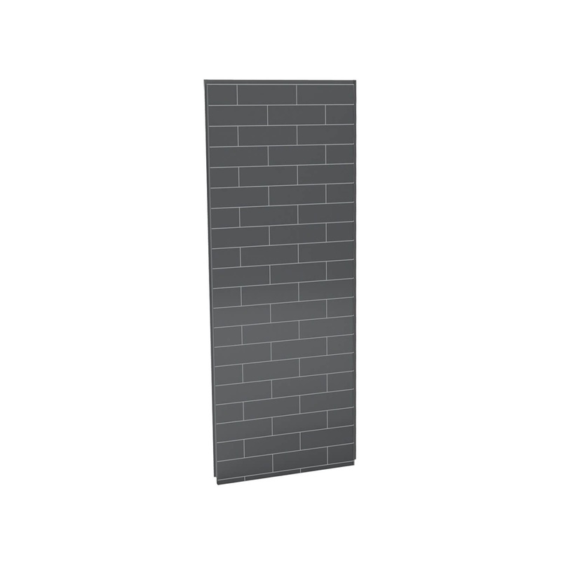 MAAX 103409-301-019 Utile 32 in. Composite Direct-to-Stud Side Wall in Metro Thunder Grey