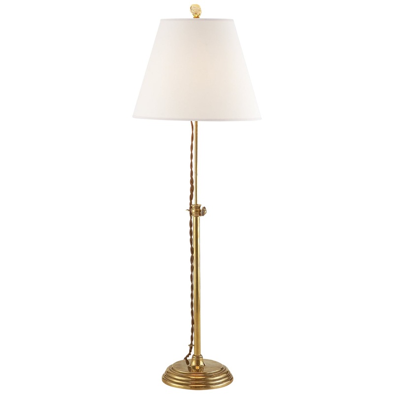 One Light Accent Lamp from the Wyatt Collection in Hand-Rubbed Antique Brass Finish by Visual Comfort Signature