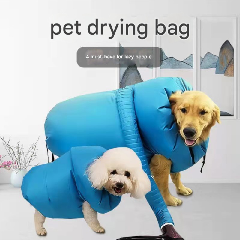 Portable Pet Grooming Dryer Bag – Hands-Free Quick-Drying Coat for Dogs & Cats After Bath(Size S)