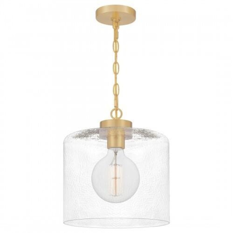 Quoizel ABR1512AB Abner Mini pendant 1 light aged  brass Mini Pendant