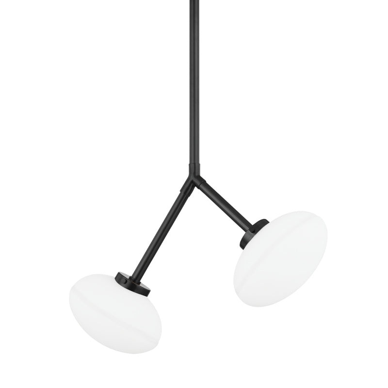 Two Light Pendant from the Wagner Collection in Old Bronze Finish by Hudson Valley