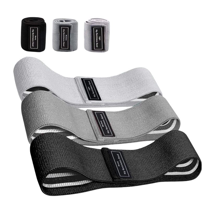 3x Resistance Exercise Hip Bands Set – Stretch Glute Booty Workout Power Loops