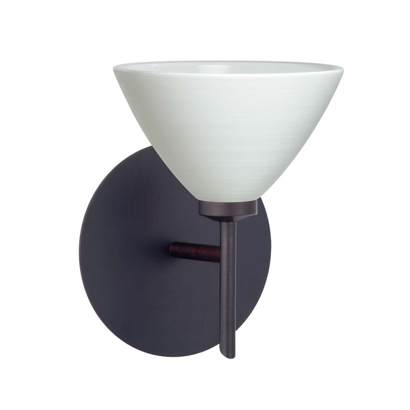 Besa 1SW-1743KR-BR Domi One Light Wall Sconce Bronze