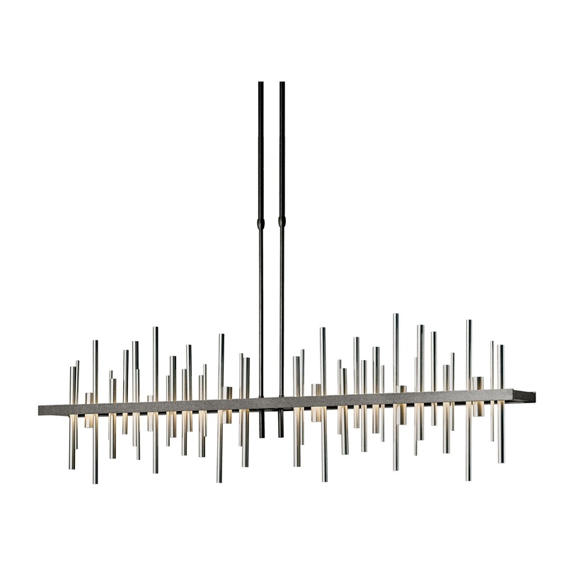 Cityscape Large LED Pendant Natural Iron Vintage Platinum