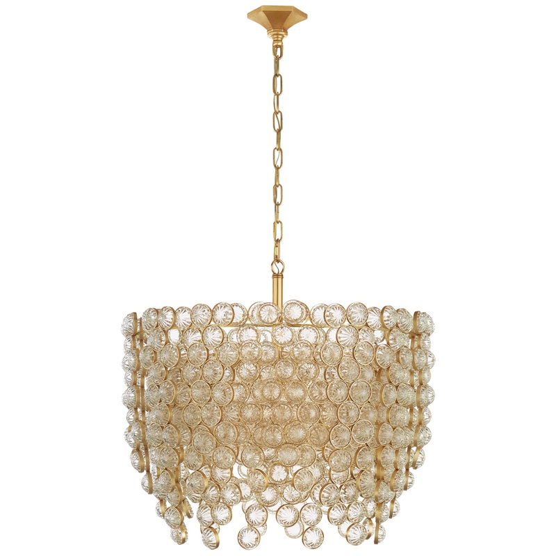 Eight Light Chandelier from the Milazzo Collection in Gild And Crystal Finish by Visual Comfort Signature