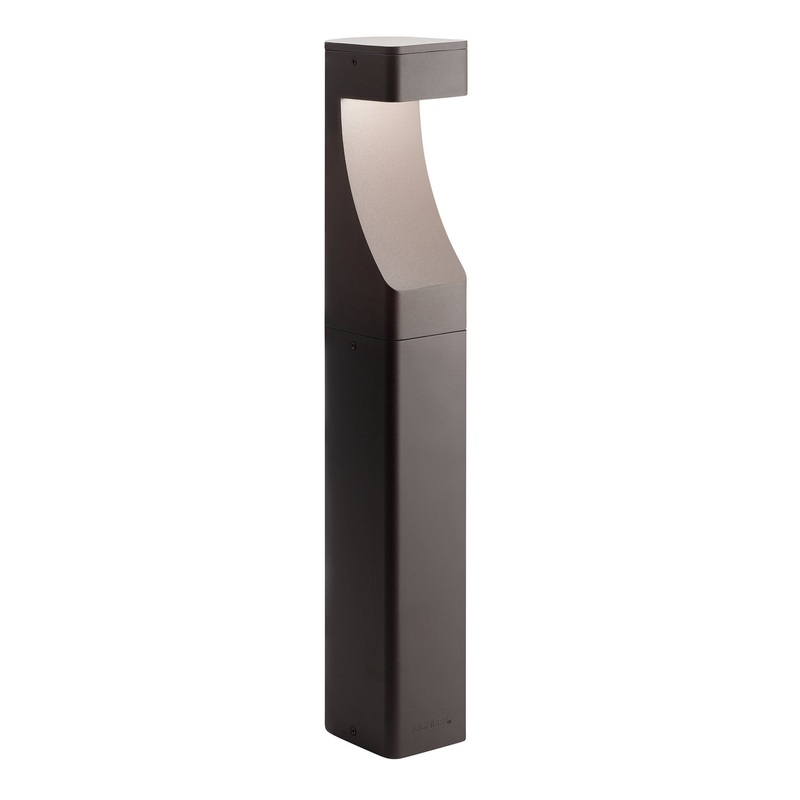 Kichler 15848AZT One Light Bollard, Textured Architectural Bronze