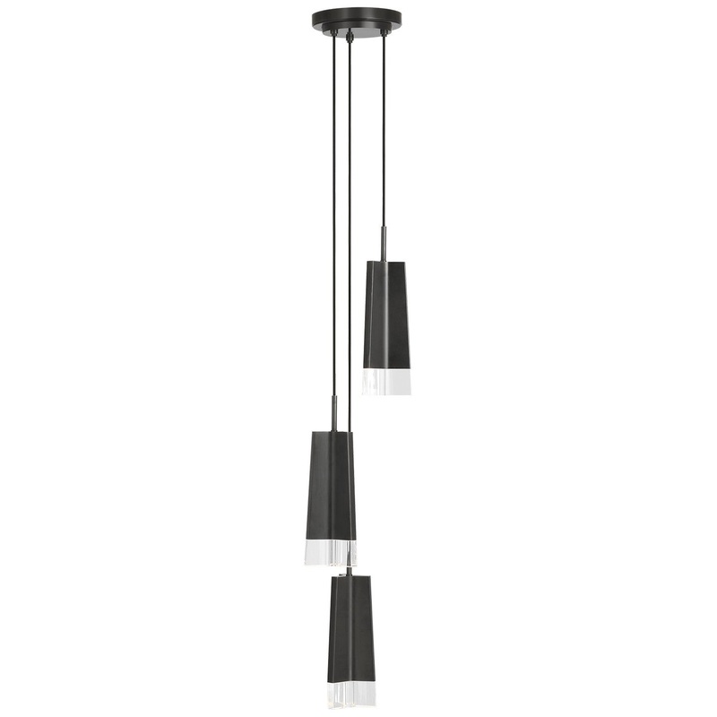 LED Pendant from the Matcha Collection in Bronze Finish by Visual Comfort Signature