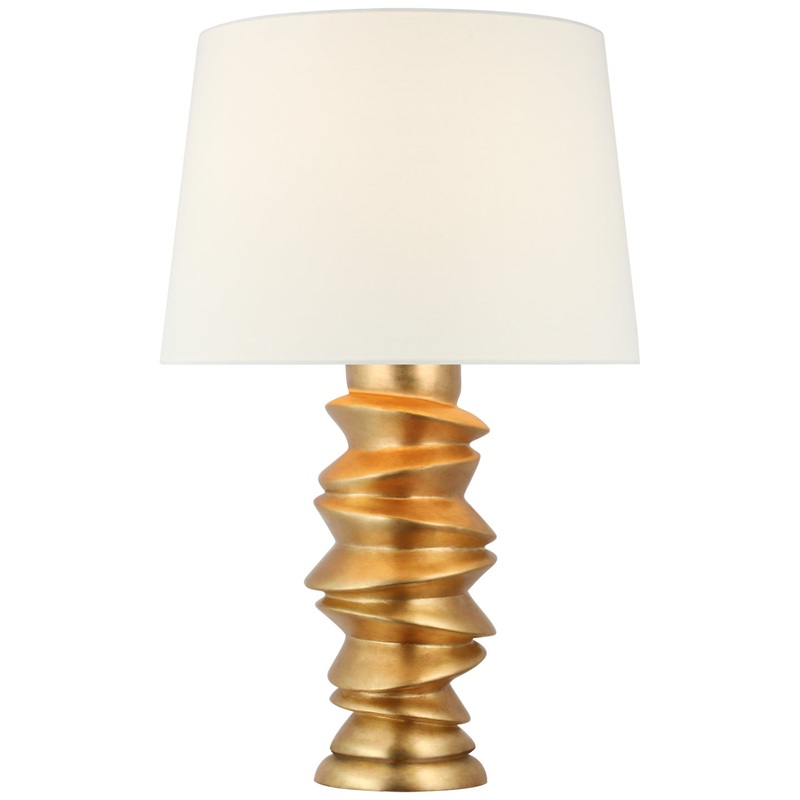 LED Table Lamp from the Karissa Collection in Antique Gold Leaf Finish by Visual Comfort Signature