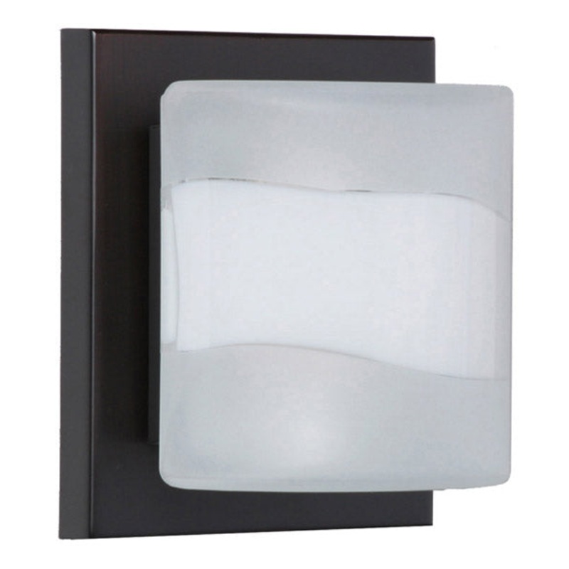 One Light Wall Sconce from the Paolo Collection in Bronze Finish by Besa