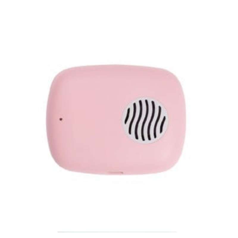 Portable UVC Toothbrush Sterilizer Case with Drying Fan – USB-C Rechargeable, 5-Minute Fast Disinfection(pink)