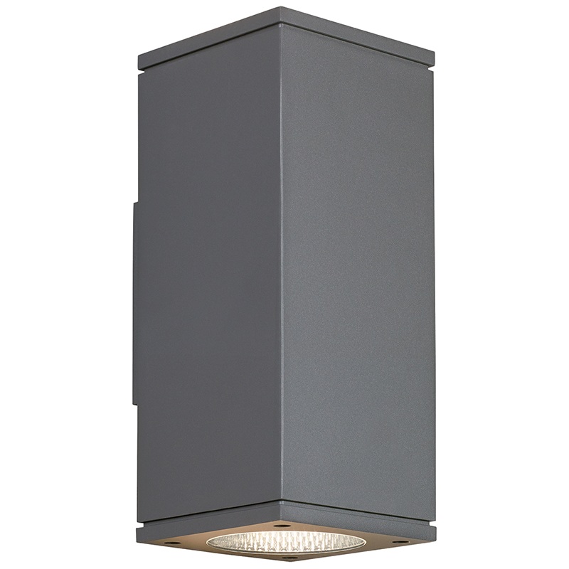 Tegel 12 Outdoor Wall Downlight Charcoal 3000K / 36-Degree Beam None