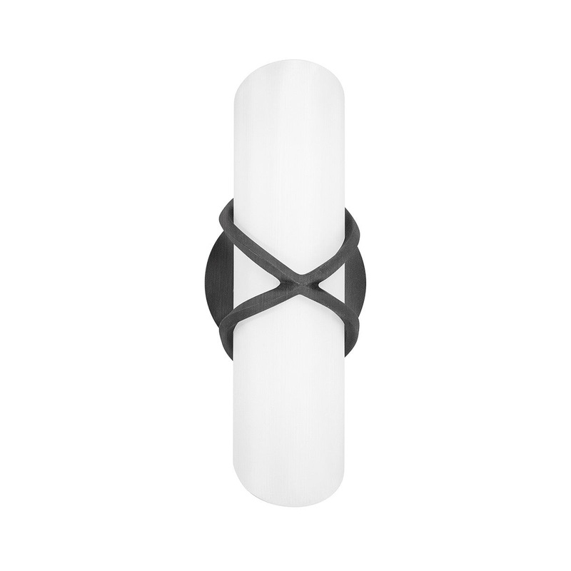 Two Light Bath Sconce from the Roxbury Collection in French Iron Finish by Troy Lighting