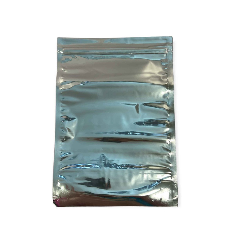 100x Resealable Aluminium Pouches 10x15cm – Windowed Zip Close Food Storage Bag