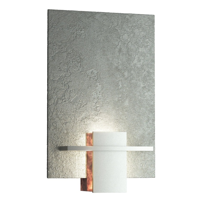 Aperture Sconce Vintage Platinum Topaz Glass (ZB)