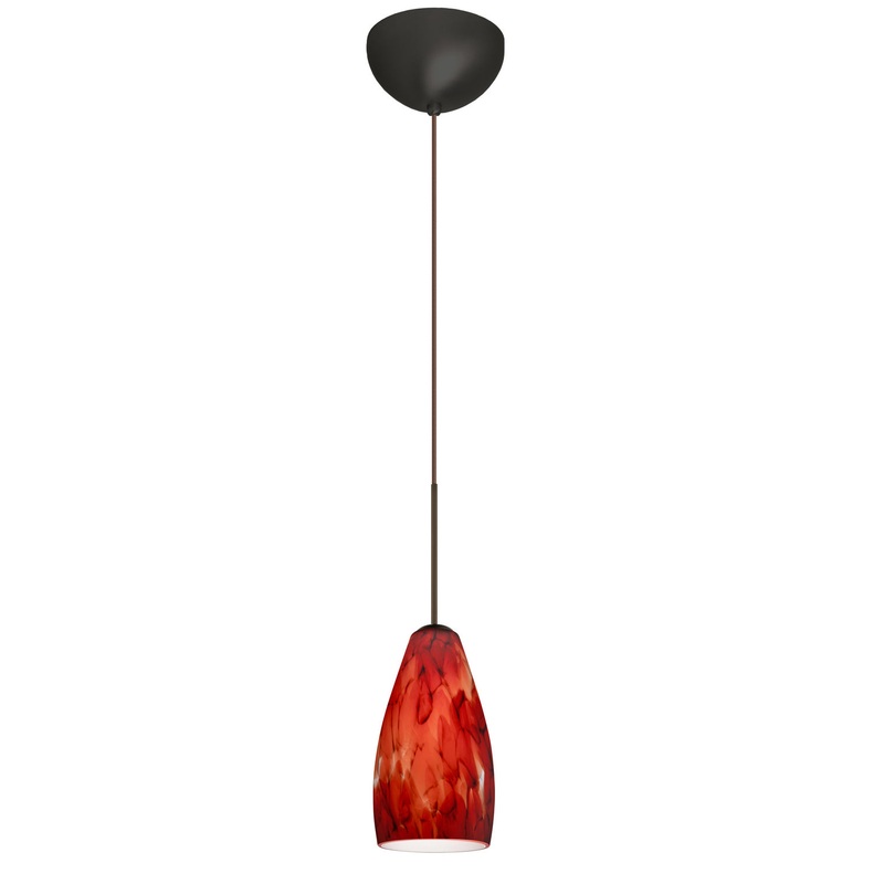 Besa 1XC-719841-LED-BR Karli One Light Pendant Bronze