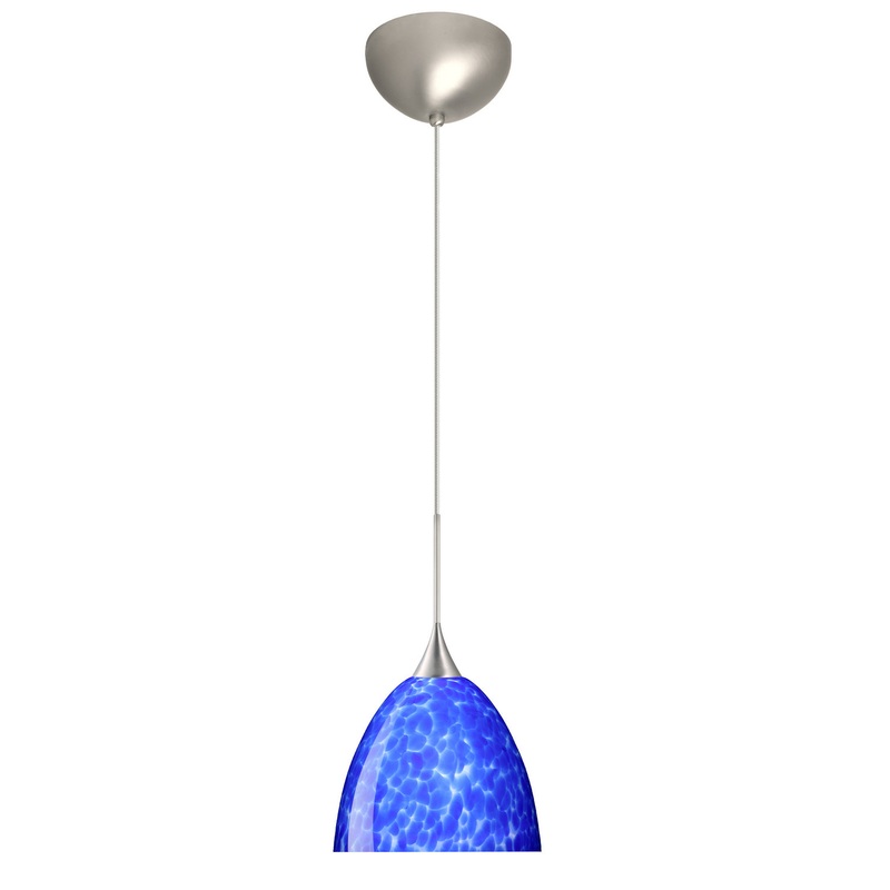 Besa 1XC-757086-SN Sasha One Light Pendant Satin Nickel (Discontinued)