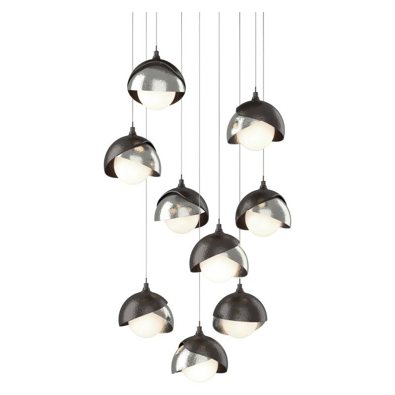 Brooklyn 9-Light Double Shade Pendant Oil Rubbed Bronze Sterling