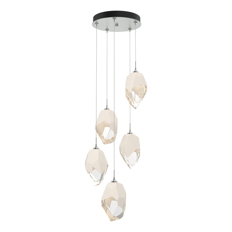 Chrysalis 5-Light Large Crystal Pendant Vintage Platinum White Crystal (WP)