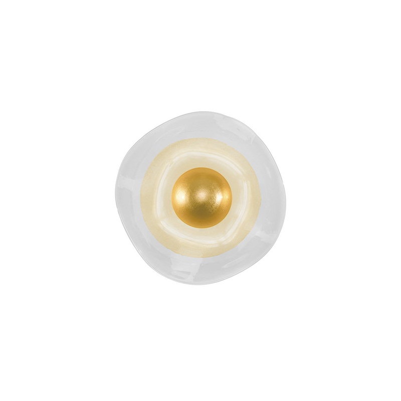 Embark 8″H Sconce Gold Leaf/Clear