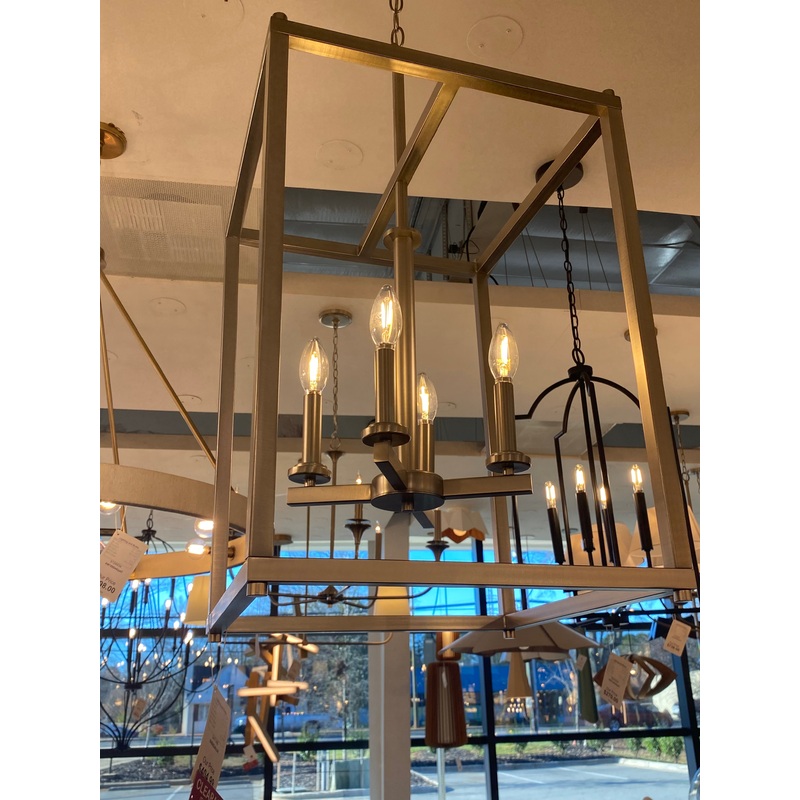 Four Light Foyer Pendant from the Crosby Collection in Brushed Nickel Finish by Kichler (Clearance Display, Final Sale)