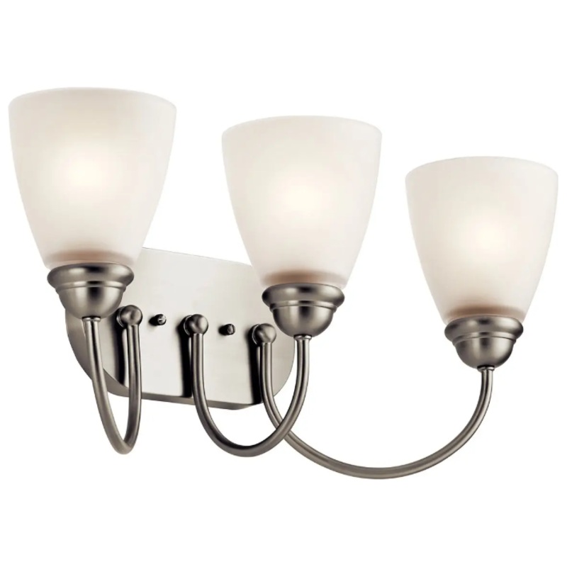 Jolie 20.25″ 3-Light Vanity Light Brushed Nickel With LED Bulb(s)