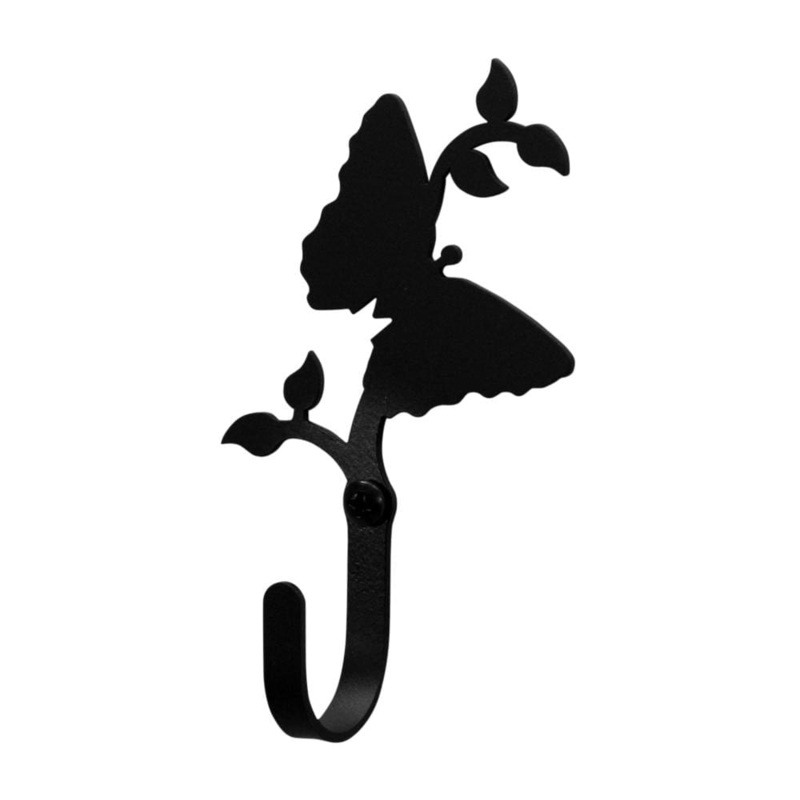 Village Wrought Iron WH-38-S Butterfly Wall Hook Small
