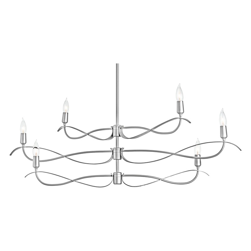 Willow 6-Light Small Chandelier Sterling