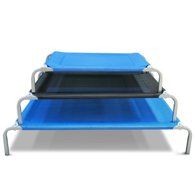 YES4PETS Medium Pet Dog Puppy Cat Bed Trampoline Hammock Cot Bed 100 x 60 x 19 cm